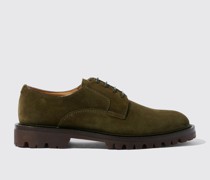 Wooster III Green Suede