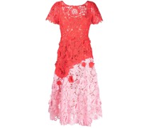 Midikleid mit Spitze - Rot