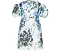 Kleid mit Pailletten - Blau