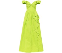 Twist Abendkleid aus Taft - Grün