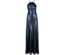 Varenna Neckholder-Robe mit Pailletten - Blau