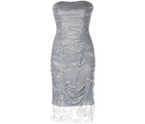 Abendkleid mit blumigen Borten - Mehrfarbig