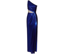 Asymmetrisches Abendkleid - Blau
