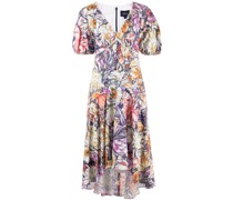 Kleid mit Blumen-Print - Violett