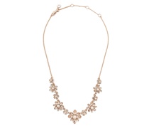 Halskette mit blumigem Anhänger - Gold