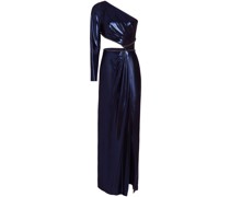 Kleid mit asymmetrischem Schnitt - Blau