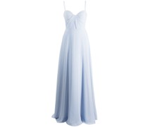 Bodenlanges Kleid mit verdrehtem Detail - Blau