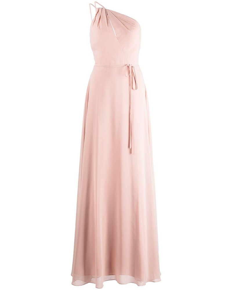Marchesa Damen Pescara One-Shoulder-Brautjungfernkleid Nude