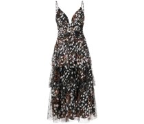 Kleid mit V-Ausschnitt - Mehrfarbig