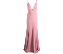Crema Kleid mit tiefem V-Ausschnitt - Rosa