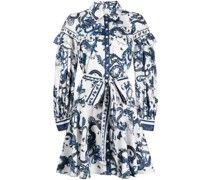 Laurel Hemdkleid mit Blumen-Print - Blau