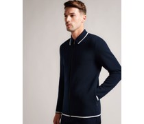 Jacke mit Reißverschluss in Marine, Coploe