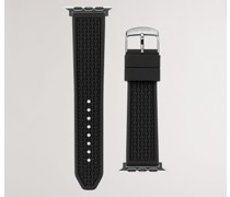Schwarzes Silikon Apple-Watch-Armband, Stropus
