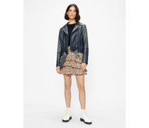 Mini Printed Frill Skirt in Weiß, Rushlme