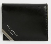 Brieftasche aus Leder in Schwarz, Coral