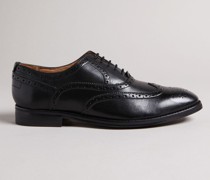 Klassische Brogues aus Leder in Schwarz, Amaiss