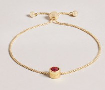 Glass-Herz-Armband in Rot, Harock