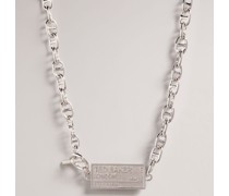 Halskette mit Logodetail in Silber, Primsa