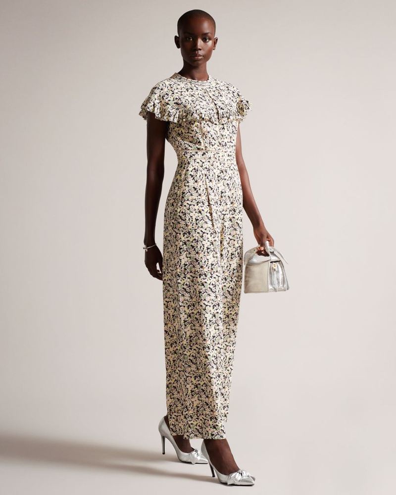 Ted Baker Damen Jumpsuit mit Leiterdetail in Nude-Rosa Brigidd