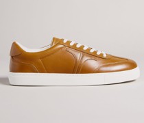 Retro Sneaker aus Leder in Hellbraun, Robertt