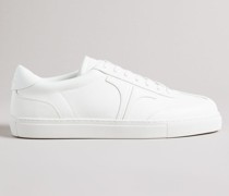 Retro Sneaker aus Leder in Weiß, Robertt