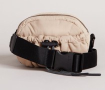Geraffte Mini-Handtasche in Naturfarben, Lasha