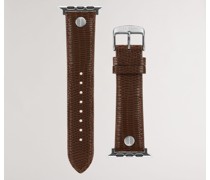 Apple-Watch-Armband aus Braunem Leder, Tether