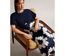 Ponte-Top-Kleid mit Midirock in Dunkelmarine, Daysiah