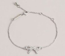 Armband mit Schleifen-Strassdetail in Silber, Tulliat