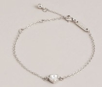 Herz-Armband mit Strassdetail in Silber, Hansaa