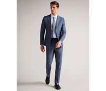 Blazer im Mohairlook in Hellblau, Seil, Wolle