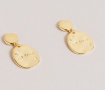 Ohrringe mit Sternbild-Münzdetails in Gold, Corriee
