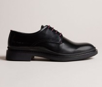 Derby-Schuhe aus Leder in Schwarz, Burnett