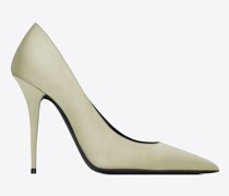 Instinct Pumps aus Kreppsatin Beige