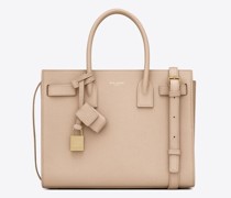 Sac De Jour Baby aus Genarbtem Leder Beige