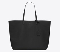 Bold East/West Shopper aus Genarbtem Leder Schwarz