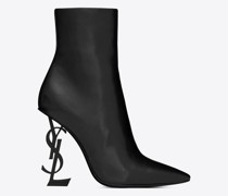 Opyum 110 Stiefelette aus Schwarzem Leder Schwarz