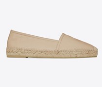 Espadrille aus Rosafarbenem Leder Beige