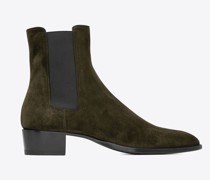 Wyatt Chelsea-Stiefel aus Veloursleder Bernstein