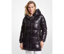 Daunenmantel aus Abgestepptem Nylon