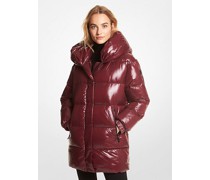 Daunenmantel aus Abgestepptem Nylon