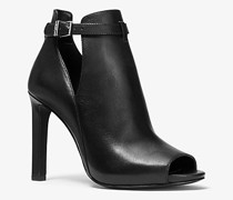 Stiefelette Lawson aus Leder mit Offener Zehenpartie