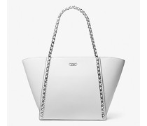 Shopper Westley Large aus Gekrispeltem Leder mit Kettendetails