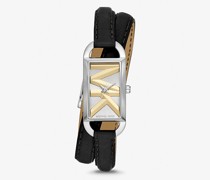 Armbanduhr Mini Empire Im Silberton mit Lederarmband