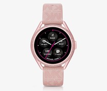 Michael Kors Access Gen 5E Mkgo Smartwatch In Rosa mit Gummiarmband