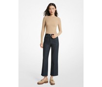 Knöchellange Jeans aus Stretchdenim mit Schlag