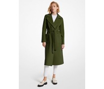 Trenchcoat aus Wollmischgewebe