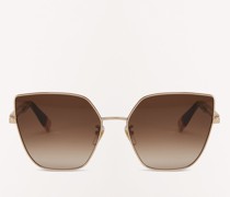 Sonnenbrille Ciliegia D Rot Metall Damen Sonnenbrille