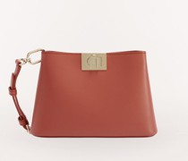 Fleur chultertache Cannella Braun Weiche Kalbleder Damen