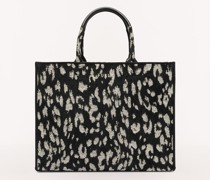 Fura Opportunity Tote-bag Toni Nero Jacquardgewebe Mit eoparden-print Damen